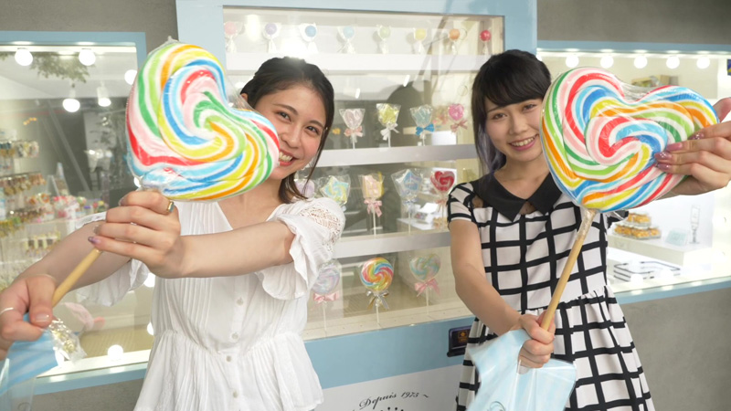 女子駅前ガイドイーグルテレビ渋谷AMER渋谷キャンディ専門店