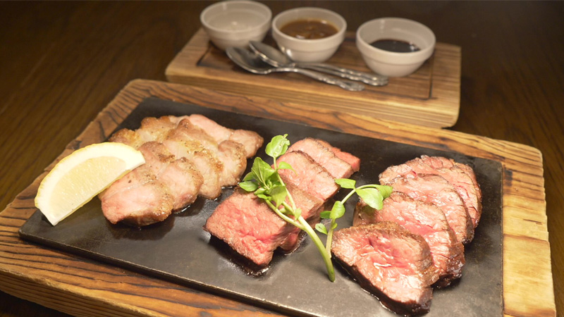 ３種お肉のビステッカプレート