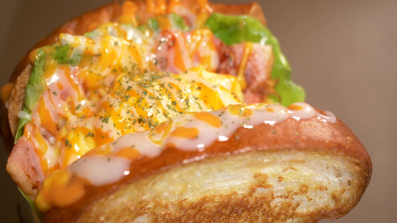 TEgg42ダブルチーズベーコントースト女子駅前ガイドイーグルテレビ渋谷tegg42たまごサンドイッチ専門店インスタ映え